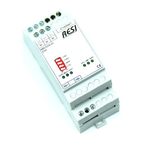 Resi RESI-MBUS LVL-ETH Series manual