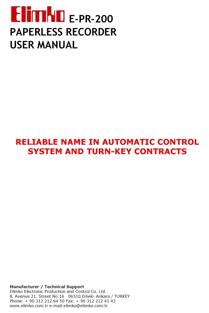 Elimko E-PR-200 Series User manual