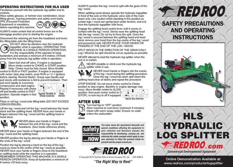 red roo HLS Operating instructions