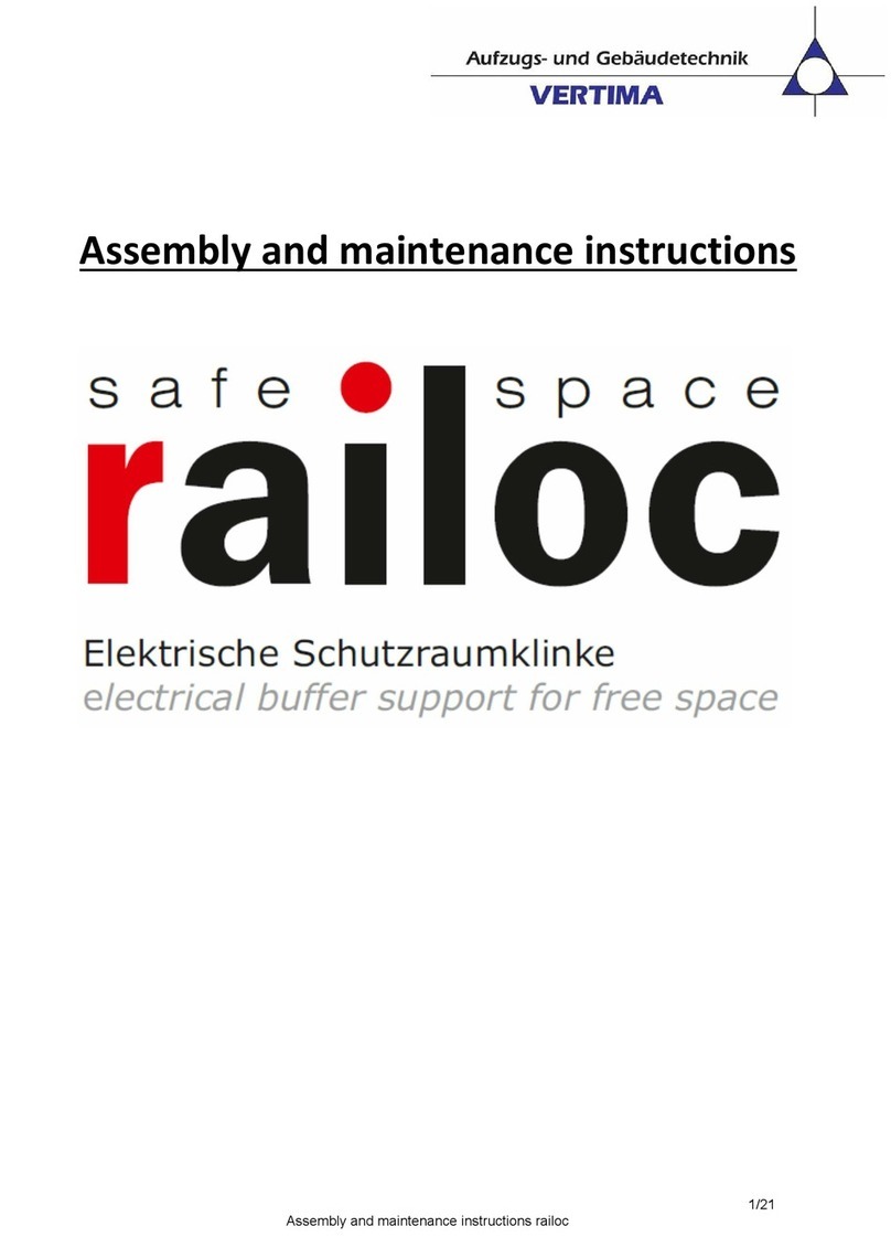 VERTIMA railoc Assembly and maintenance instructions