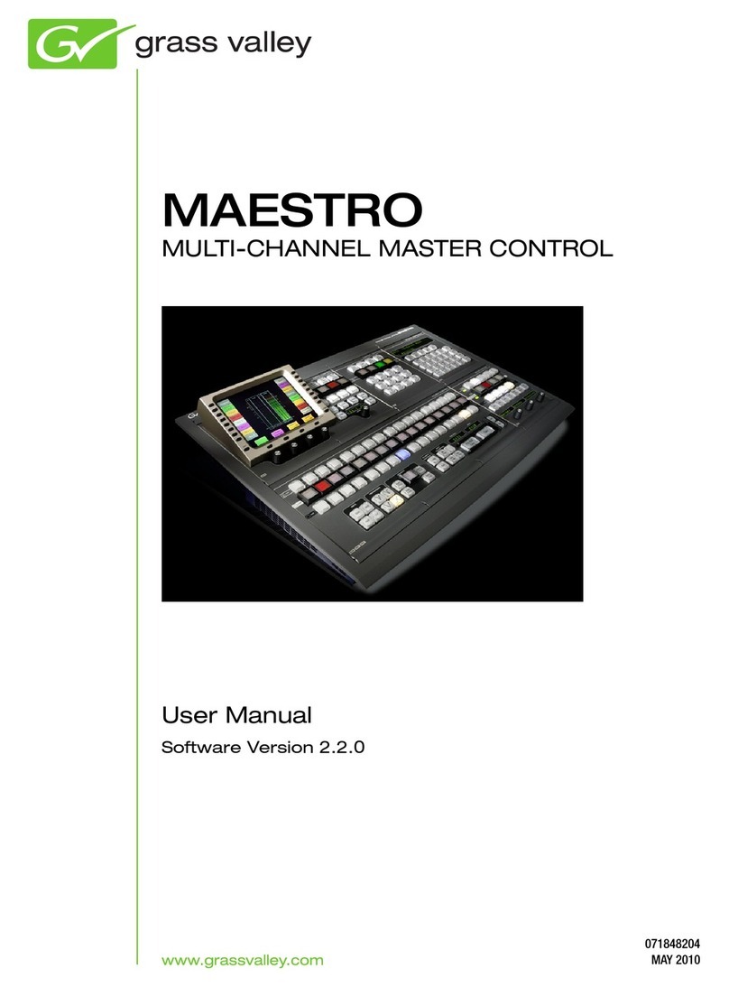 GRASS VALLEY MAESTRO user manual
