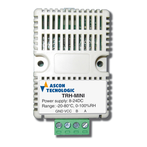 Ascon tecnologic TRH-MINI Installation and operation manual
