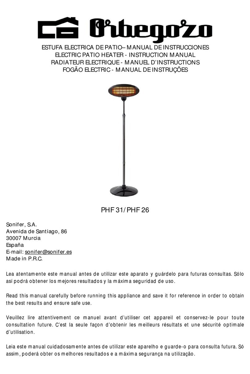 Orbegozo PHF 31 instruction manual Orbegozo PHF 31 instruction manual