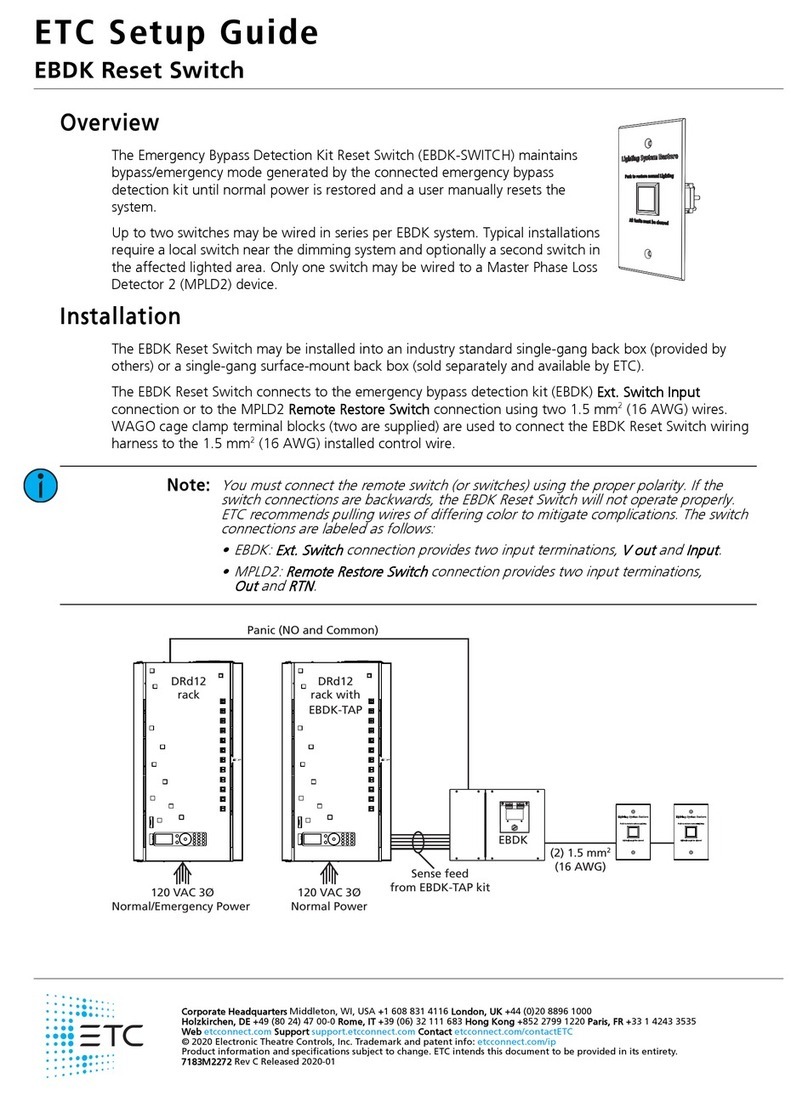 ETC EBDK-SWITCH Setup guide