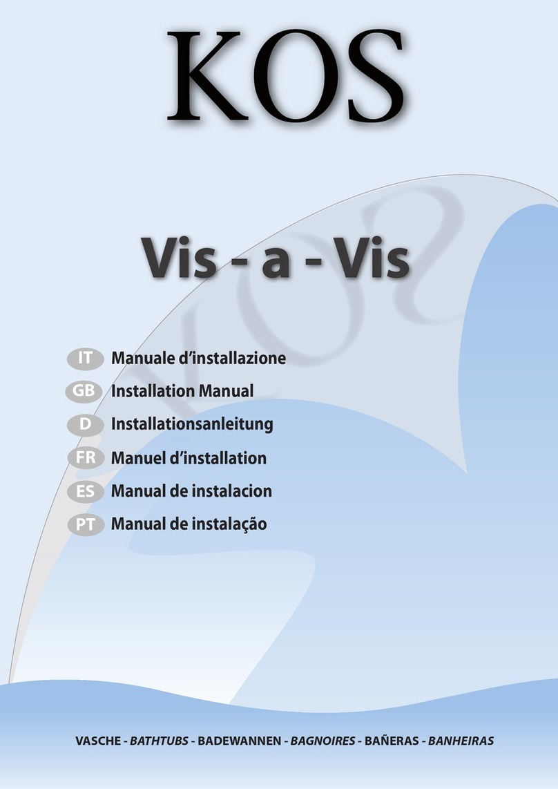 KOS Vis-a-Vis 1VVAABIOCR installation manual