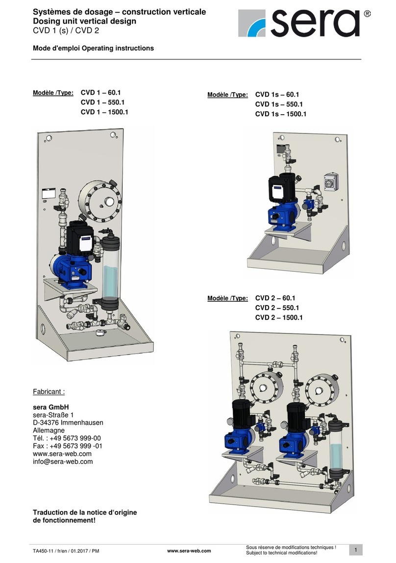 Sera CVD 1-60.1 operating instructions