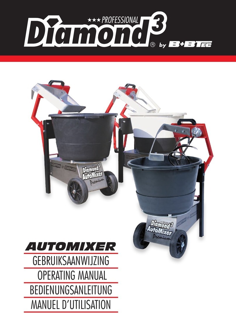 B+BTec Diamond3 AutoMixer Premium operating manual