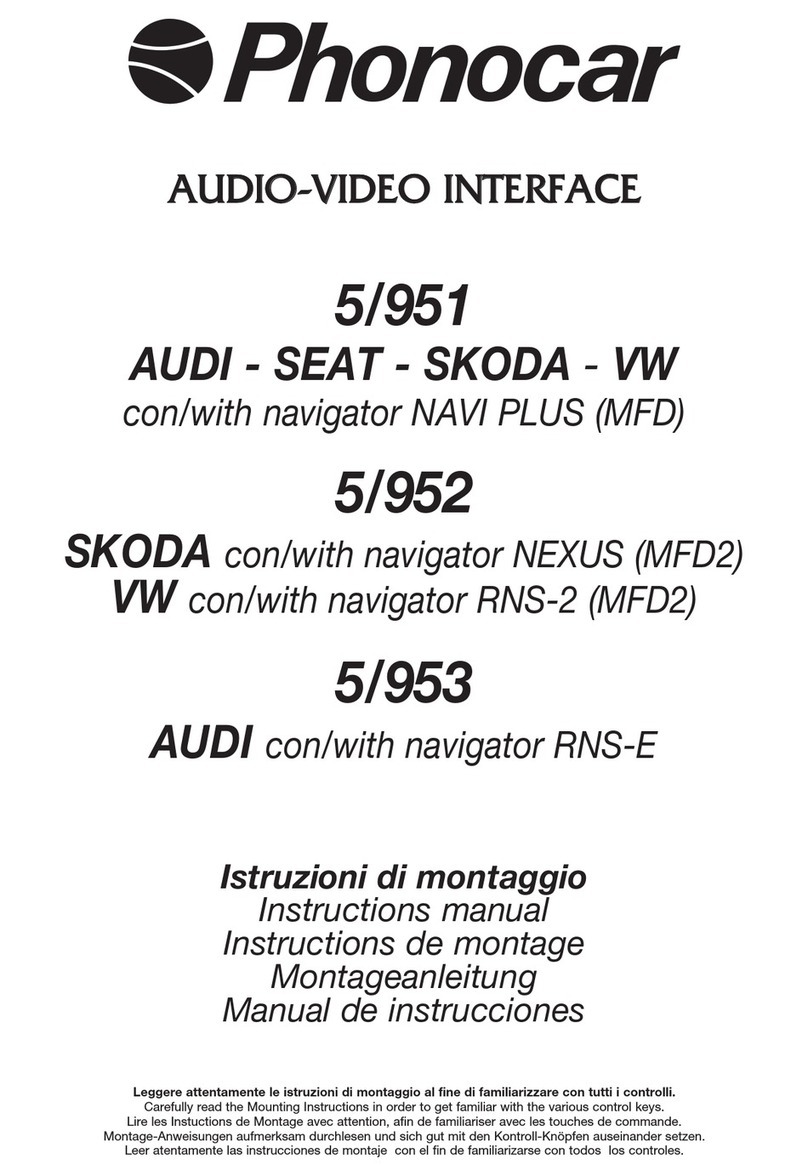 Phonocar 5/951 User manual