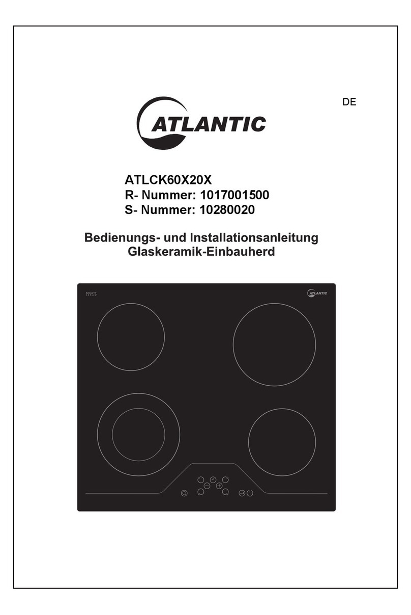 Atlantic ATLCK60X20X Operating and installation instructions