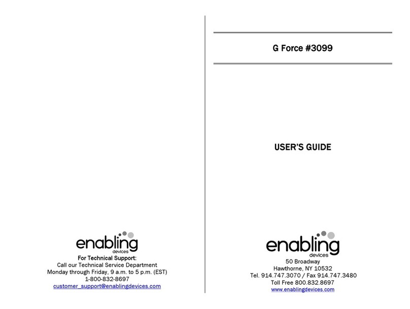 Enabling Devices G Force 3099 user guide