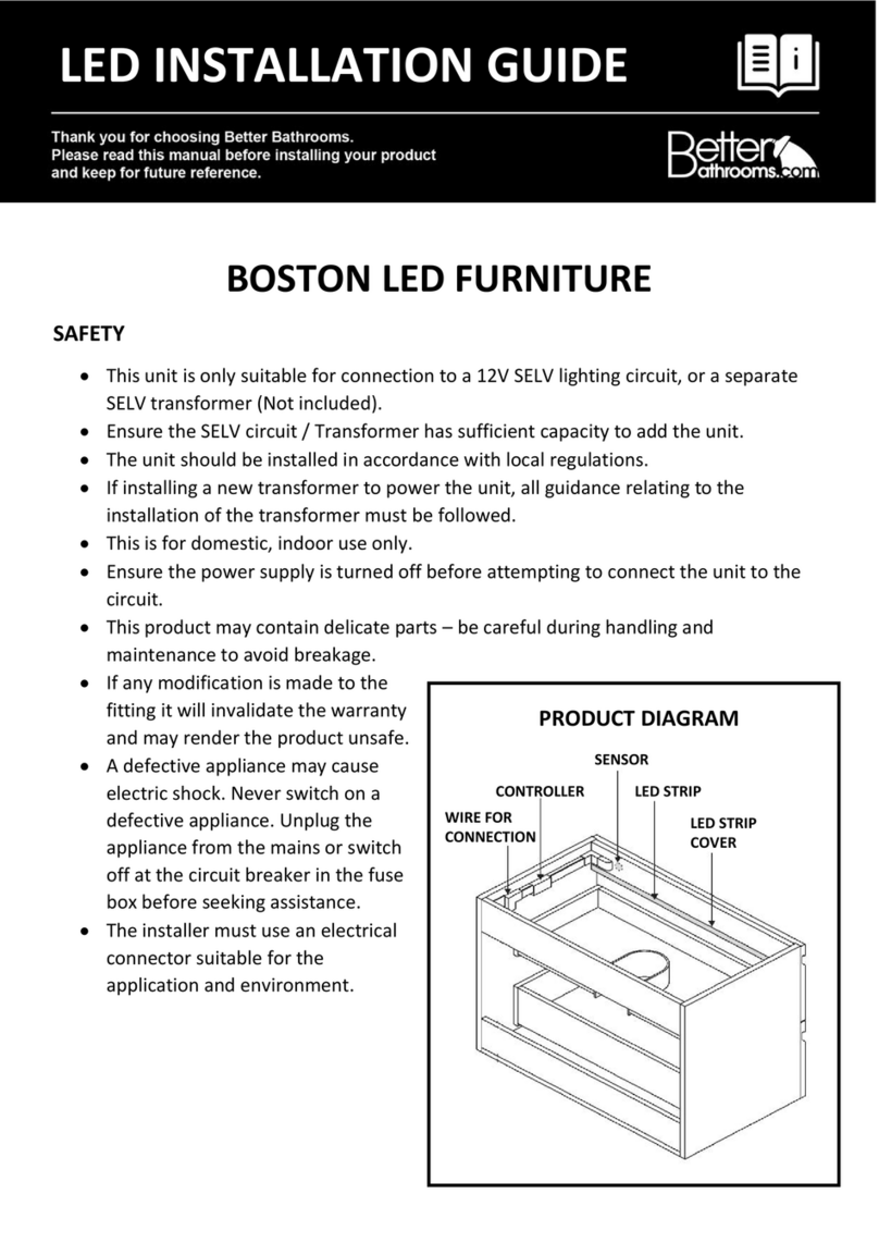 Better Bathrooms BOSTON BeBa 17340 installation guide
