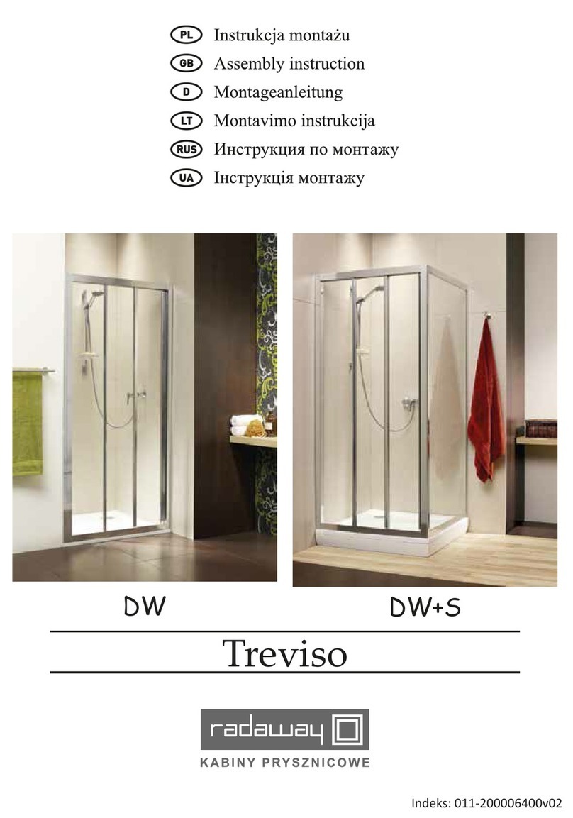 Radaway Treviso DW Assembly instruction