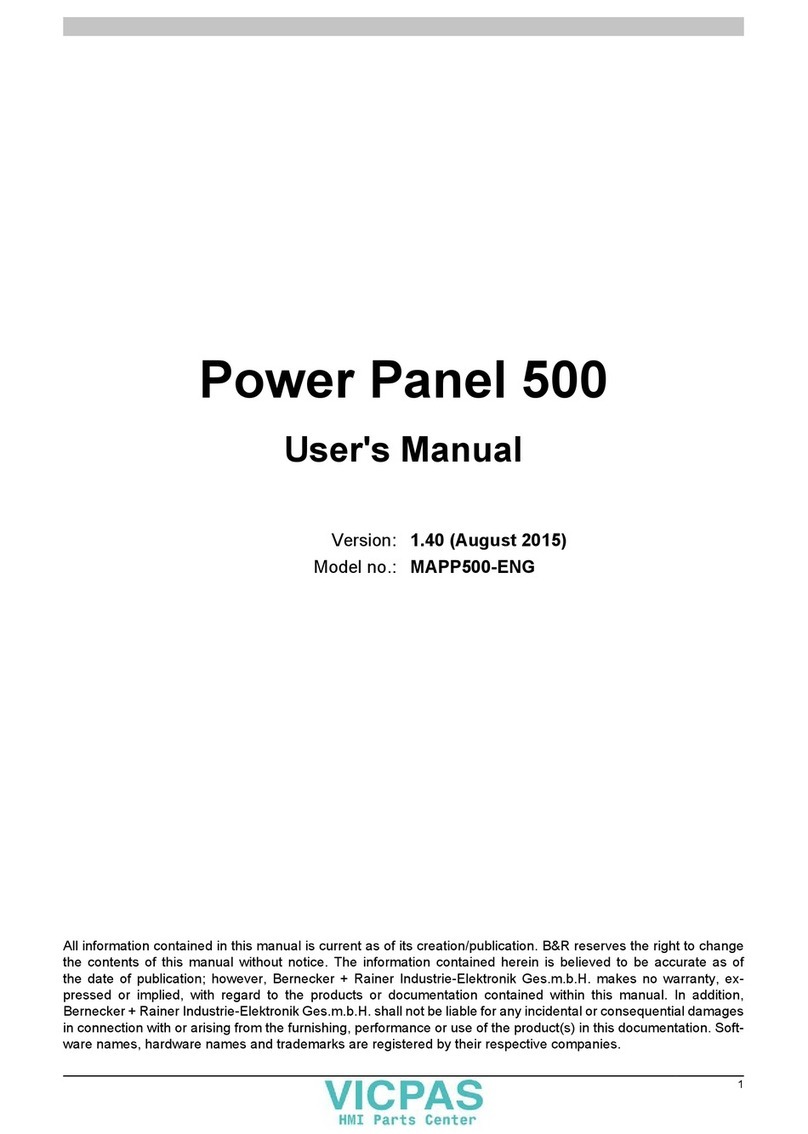B&R Power Panel 500 Series user manual