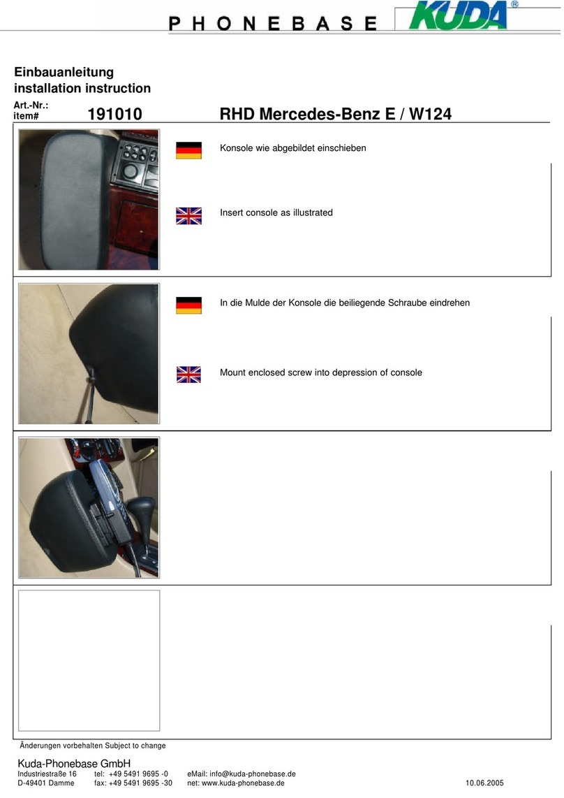 Kuda-Phonebase 191010 Installation instruction Kuda-Phonebase 191010 Installation instruction