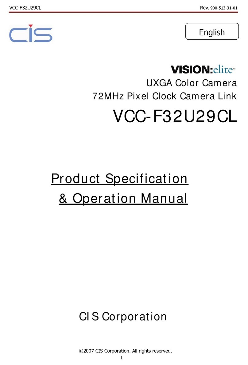 CIS VCC-F32U29CL Product specification  & operation manual