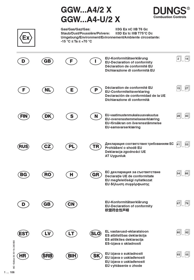 Dungs GGW A4/2 X Series User manual