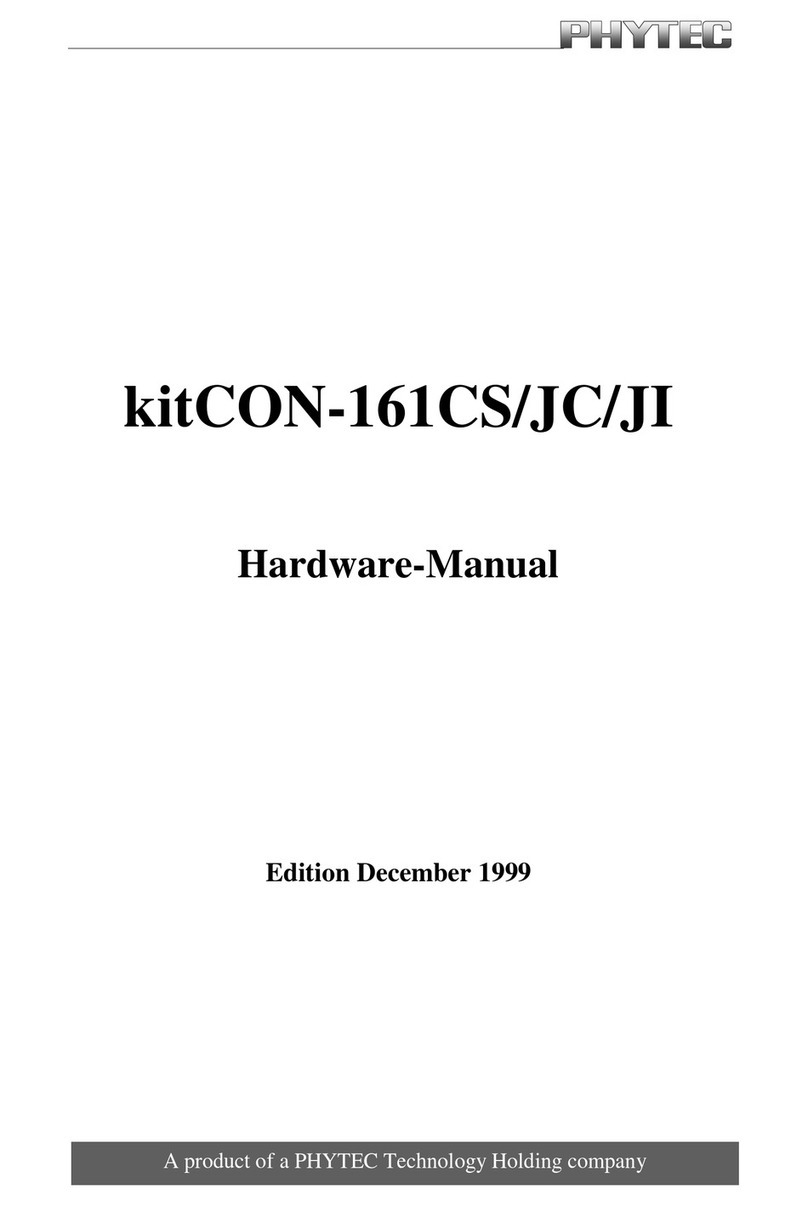 Phytec kitCON-161CS User manual