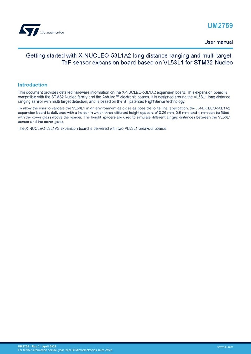 STMicroelectronics X-NUCLEO-53L1A2 manual