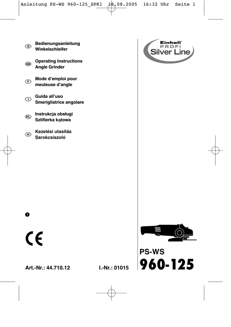 EINHELL PROFI Silver Line PS-WS 960-125 operating instructions