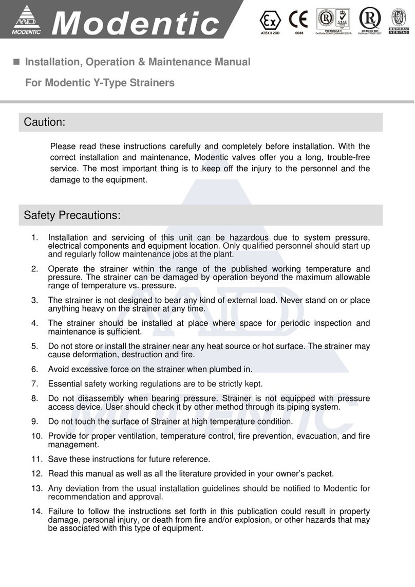 Modentic Y-Type Instruction manual