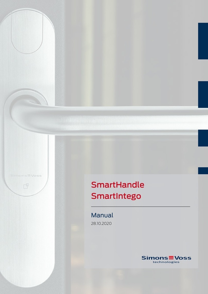Simons Voss SmartIntego SmartHandle Series User manual Simons Voss SmartIntego SmartHandle Series User manual