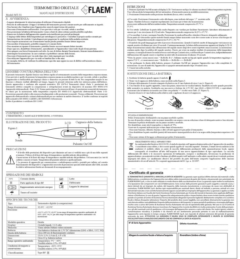 Flaem Accu-Therm MT-31 User manual