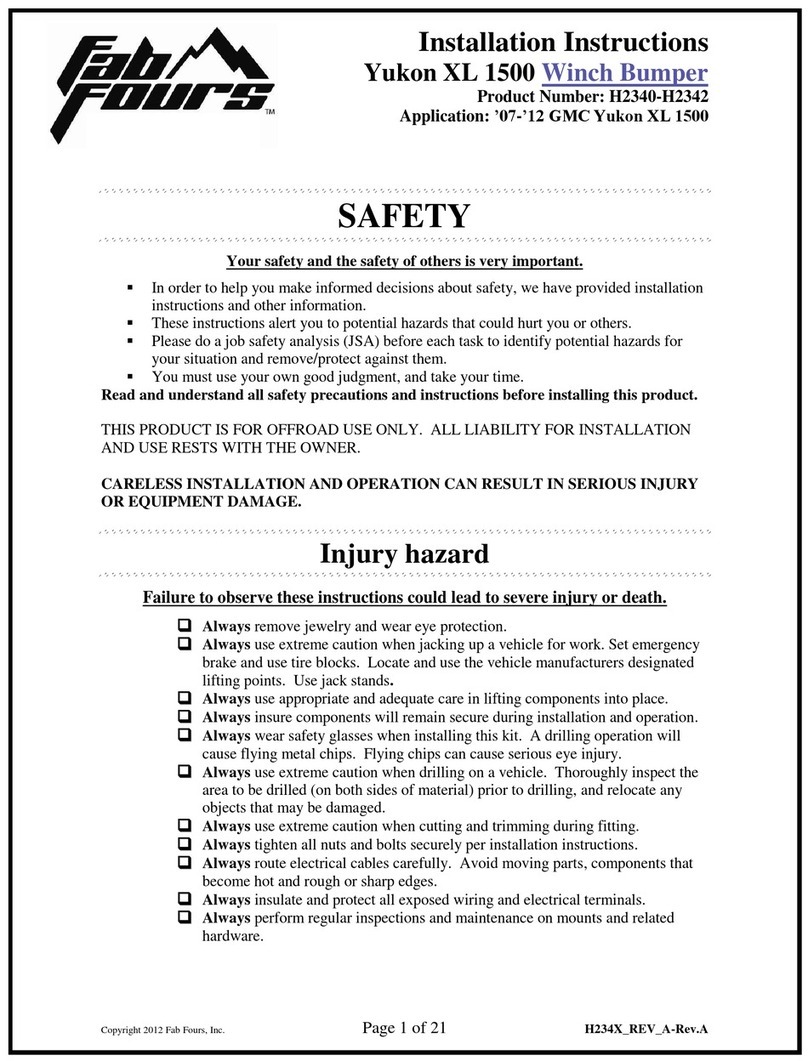 Fab Fours H2340 installation instructions