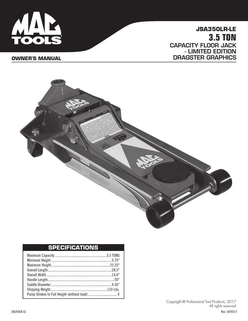 MAC TOOLS JSA350LR-LE User manual