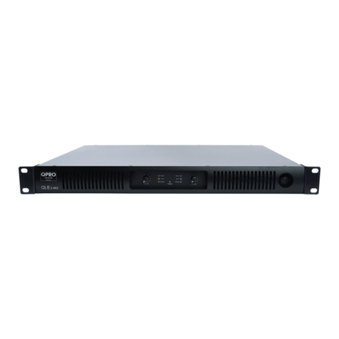 QPRO AUDIO QLE 2.4K2 owner's manual