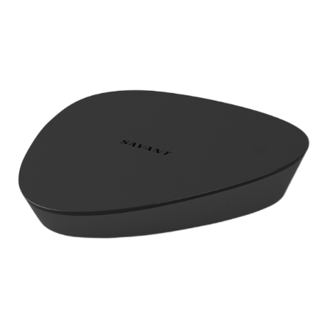 Savant SMS-1001-00 Quick reference guide