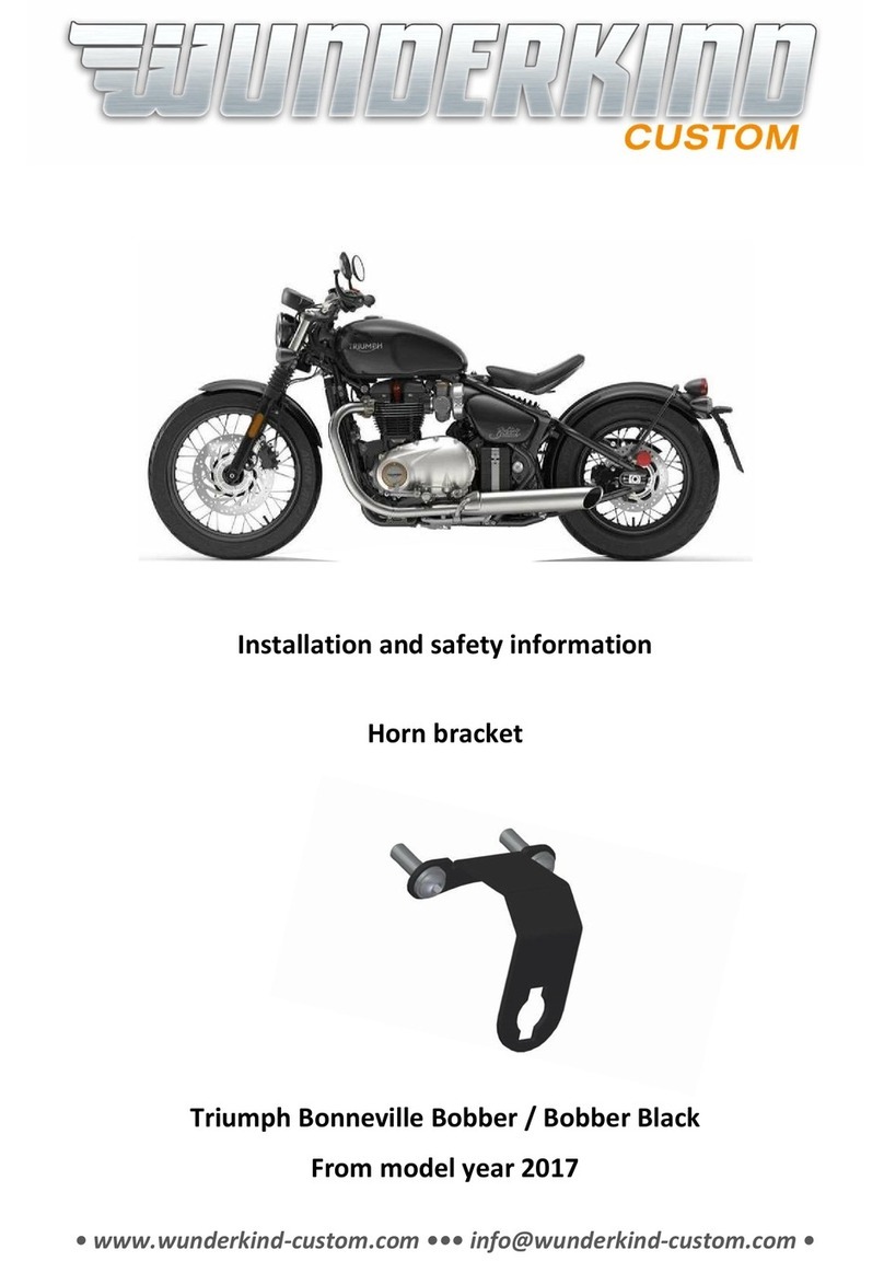 Wunderkind Custom Horn bracket Original instructions Wunderkind Custom Horn bracket Original instructions
