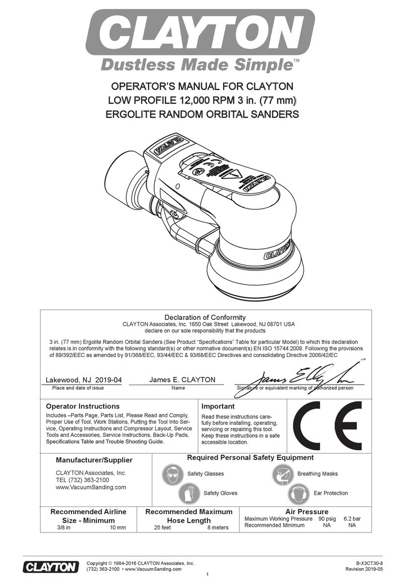 Clayton 770-1231OS Operator's manual