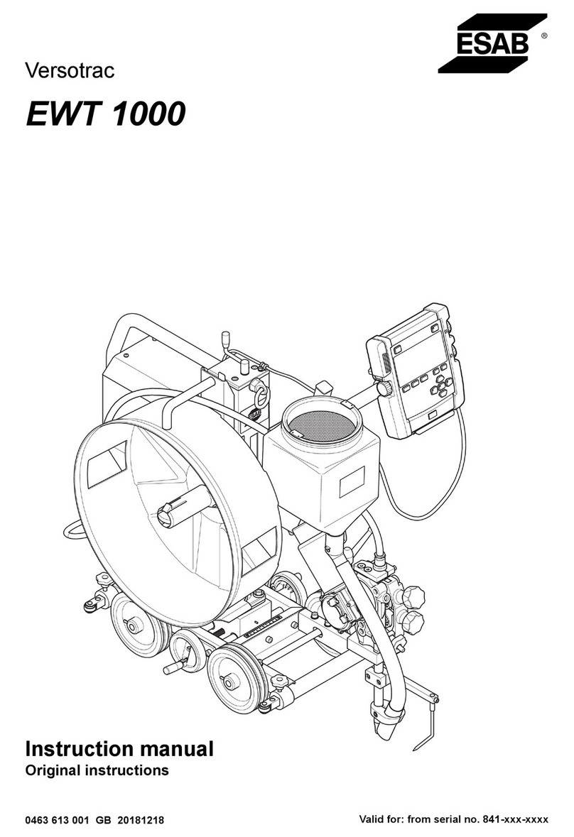 ESAB Versotrac EWT 1000 User manual