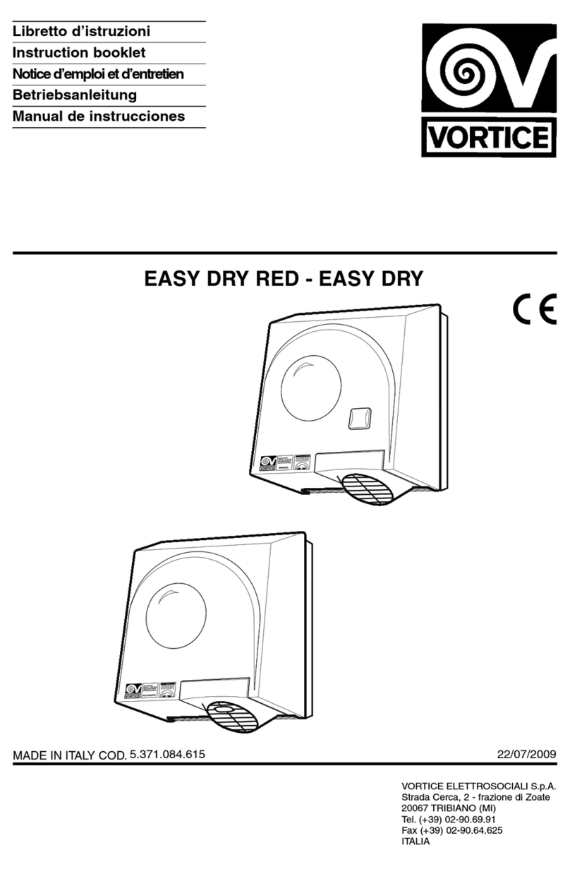 Vortice EASY DRY RED User manual