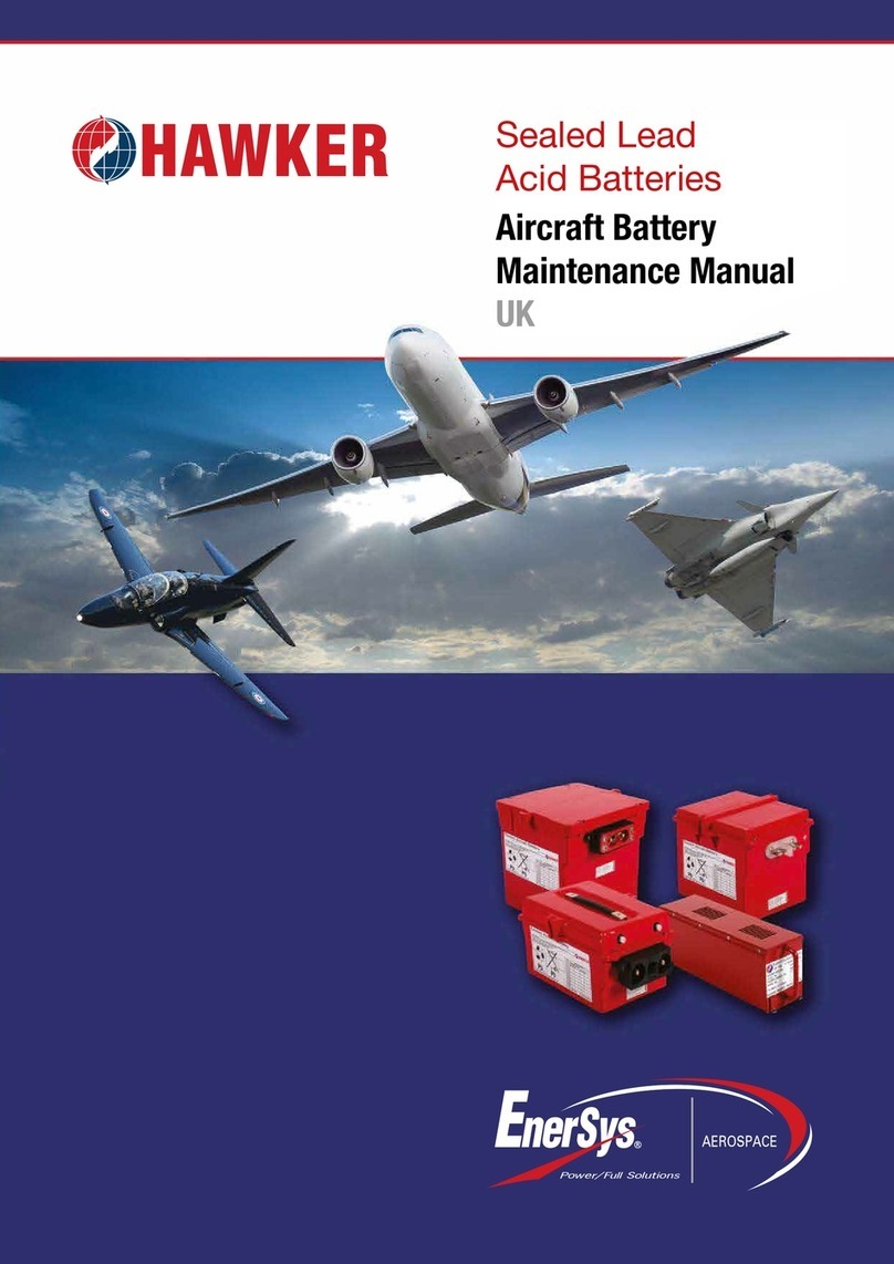 EnerSys HAWKER 9750F0530 Maintenance manual