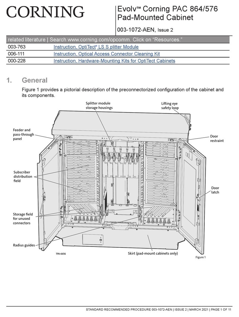 CORNING Evolv PAC 864/576 User manual