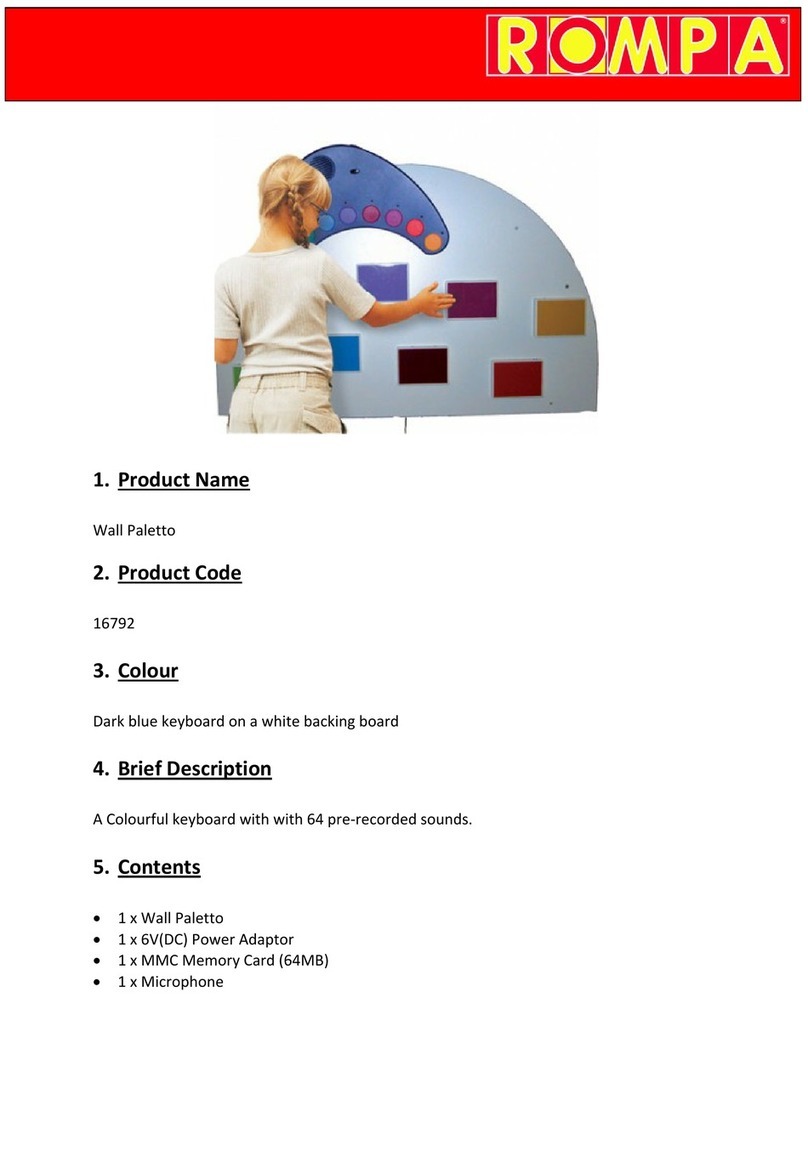Rompa Wall Paletto User manual
