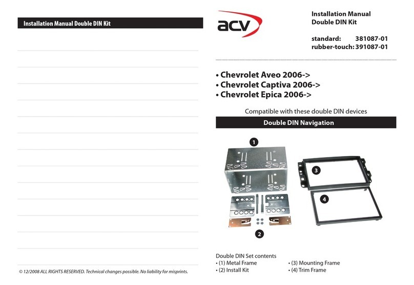 ACV 381087-01 installation manual