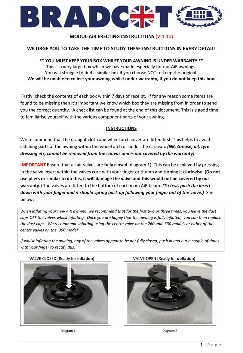 Bradcot MODUL-AiR ERECTING INSTRUCTIONS
