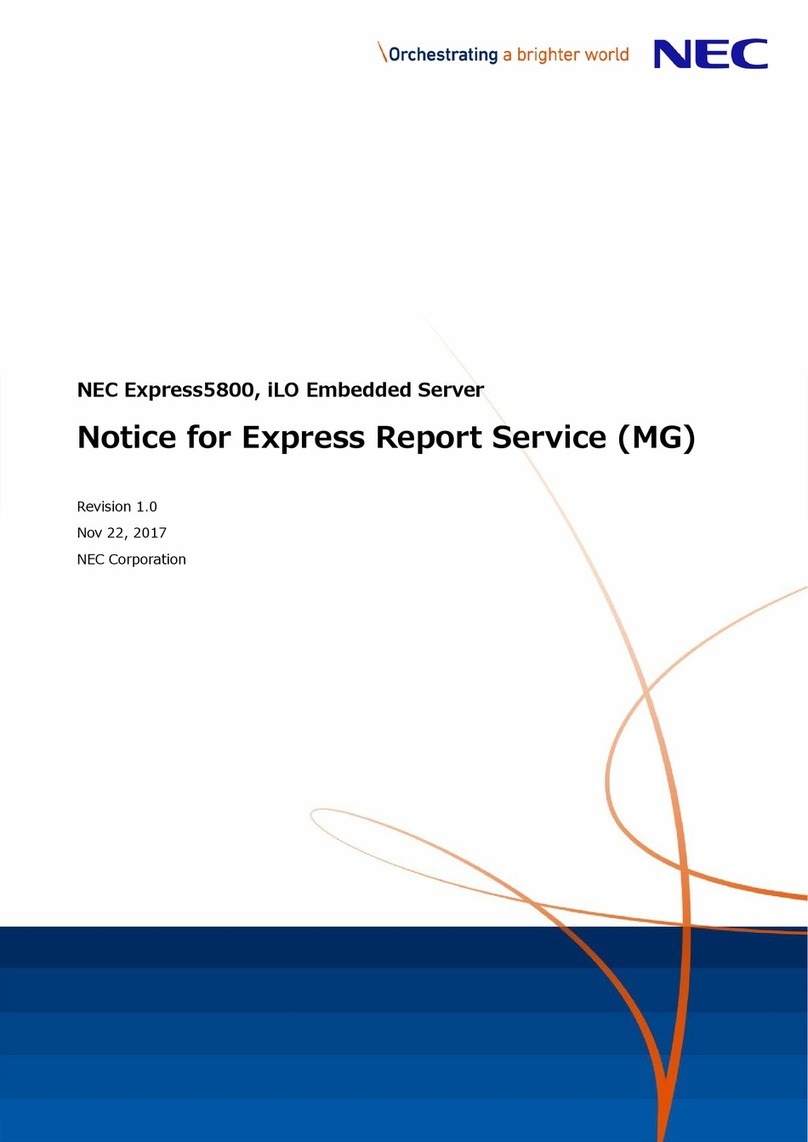 NEC NEC Express5800 Series Operation and maintenance manual