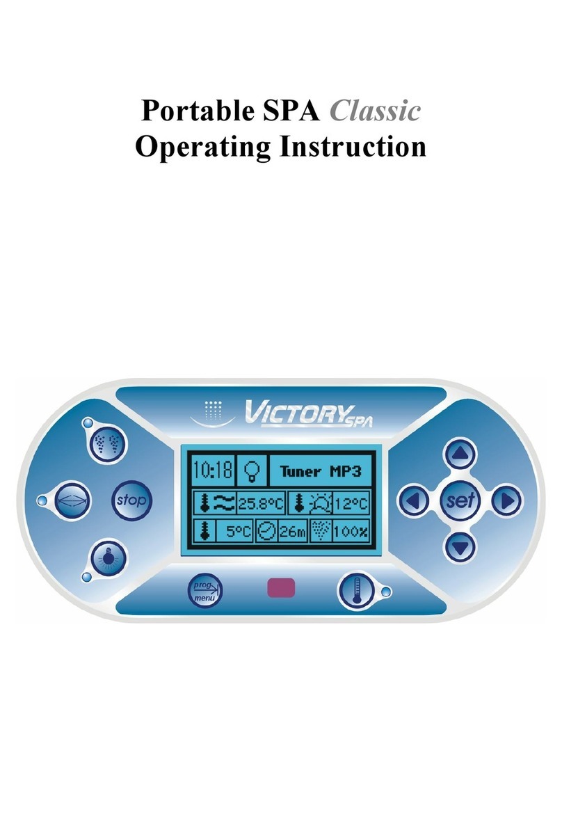 Victory Spa Portable SPA Classic Operating	 instruction