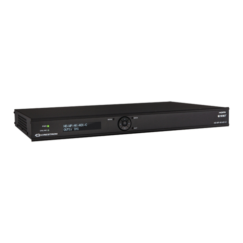 Crestron HD-WP-4K-401-C Supplemental guide Crestron HD-WP-4K-401-C Supplemental guide