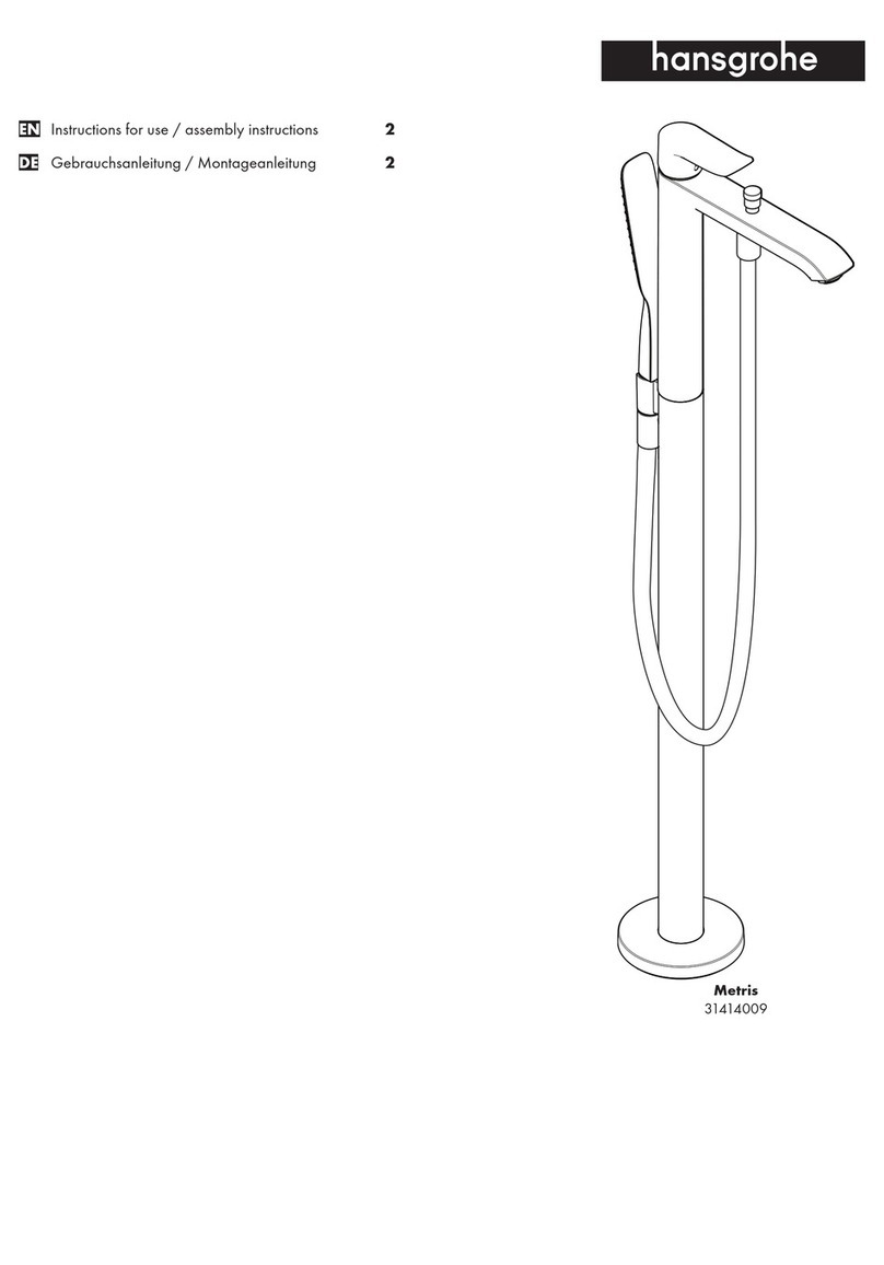 Hans Grohe Metris 31414009 Instructions for use/assembly instructions