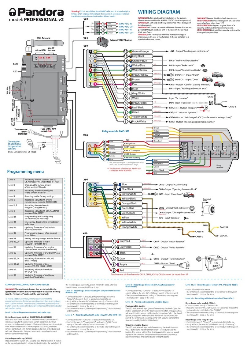 Pandora Professional v2 User manual