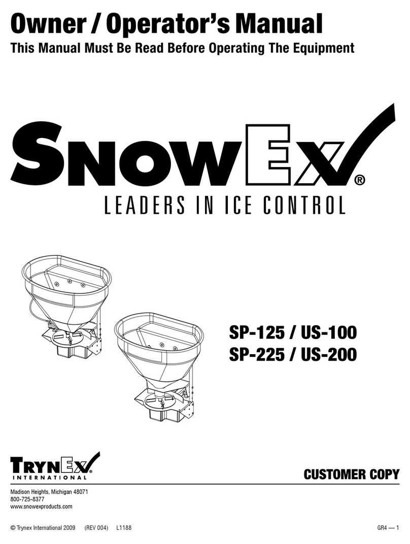 Trynex International SnowEx SP-125 Owner's manual