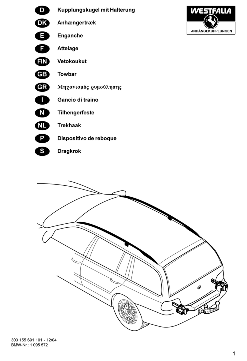 Westfalia 303 155 600 001 Installation and operating instructions