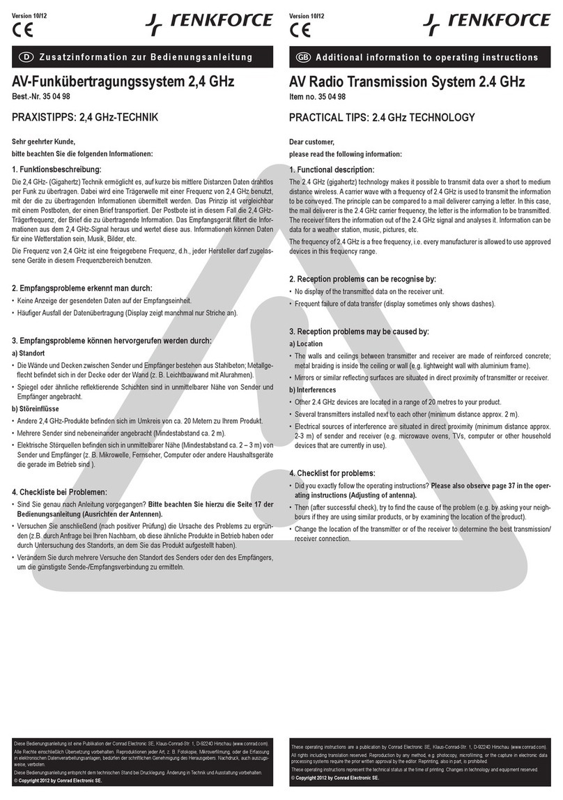 Renkforce 35 04 98 operating instructions