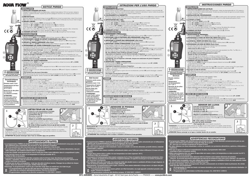 AQUA FLOW PNRDD instructions AQUA FLOW PNRDD instructions