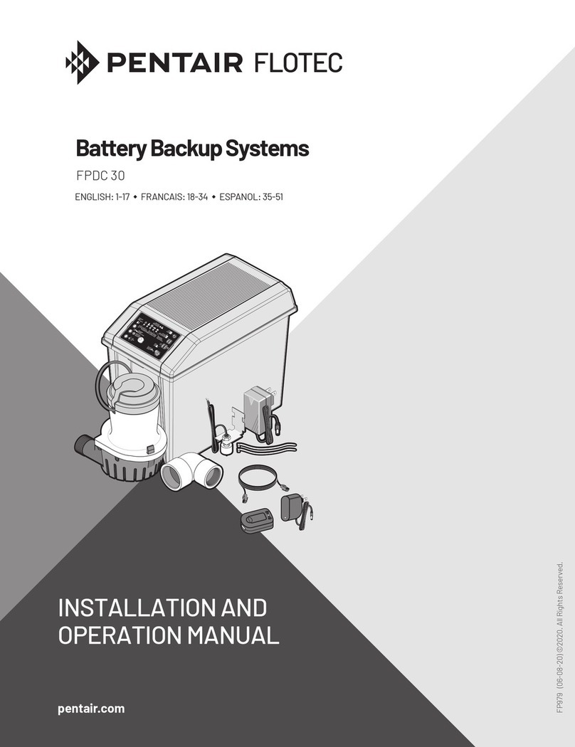 Pentair Flotec FPDC 30 Installation and operation manual