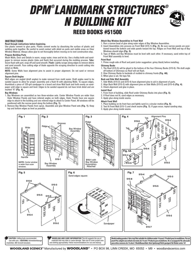 WOODLAND SCENICS DPM LANDMARK STRUCTURES REED BOOKS instructions WOODLAND SCENICS DPM LANDMARK STRUCTURES REED BOOKS instructions